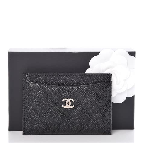 chanel planner|chanel black caviar card holder.